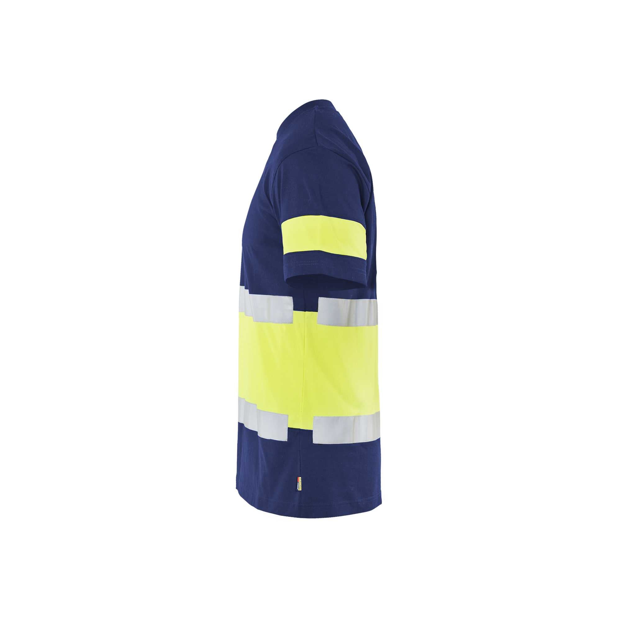 BLAKLADER 33871030 Hi Vis T shirt Hi Vis Reflective Short Sleeve Work T-Shirt MEN - 100% Cotton